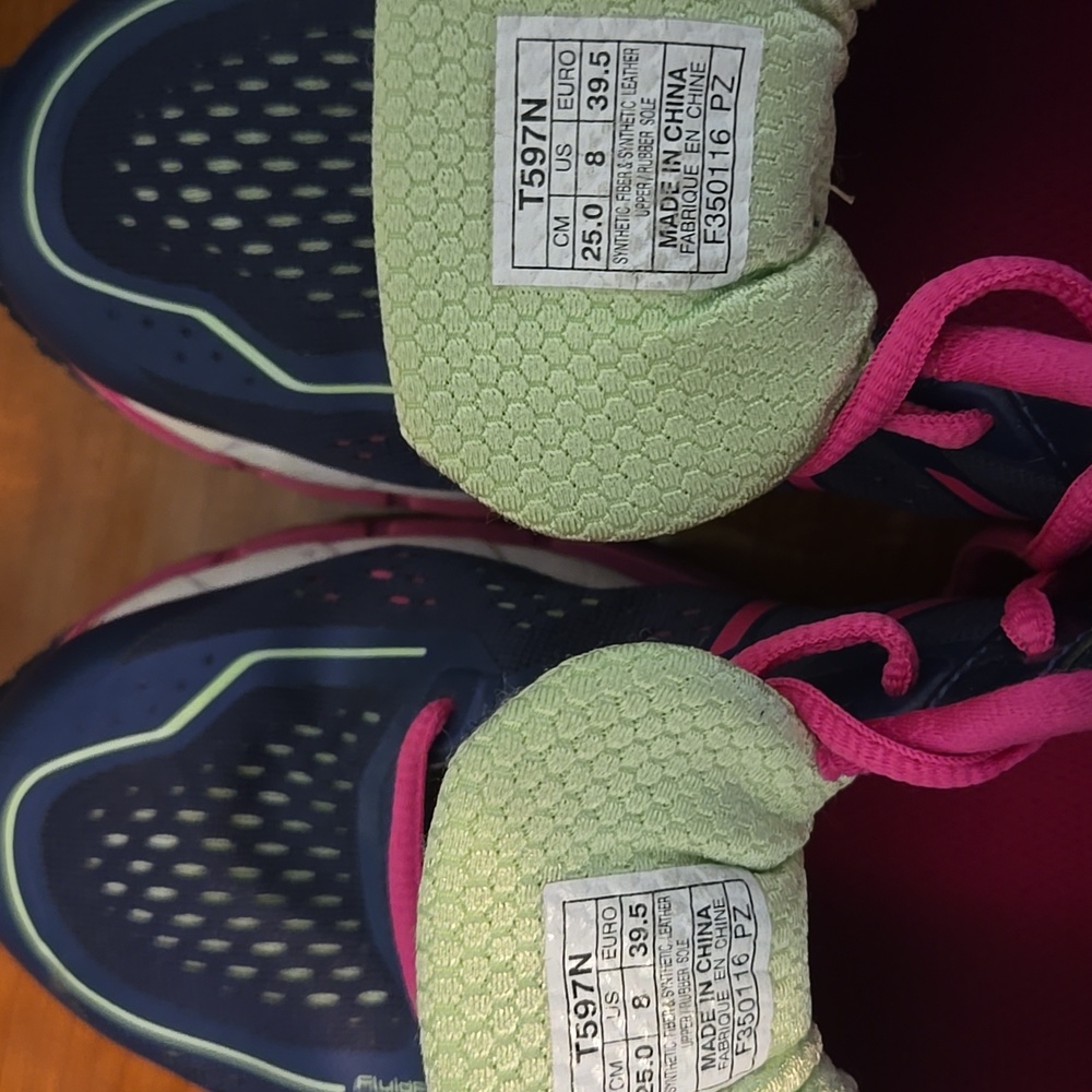 ASICS Gel Keyano 22 FluidRide Navy/Pink Women's Running Shoes - T-597N Size 8 - Picture 11 of 11